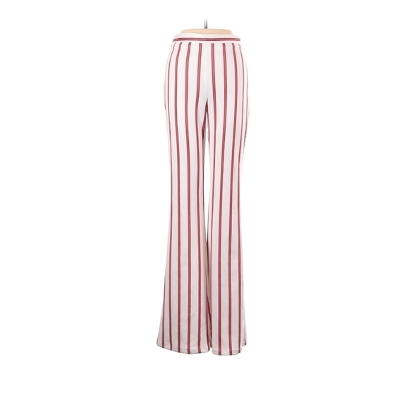 Flying Tomato | Red and White Striped Dress Pants - Picture 1 of 8